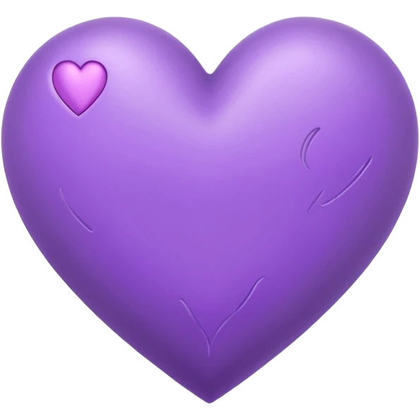 purple heart drwan by pencil on sheet of paper emoji