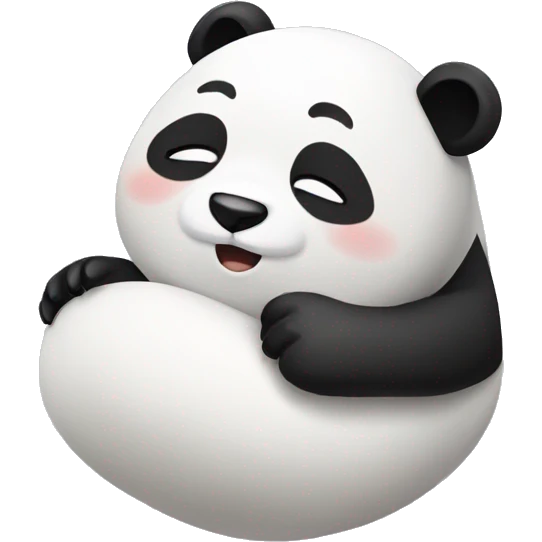 Panda falling asleep  emoji