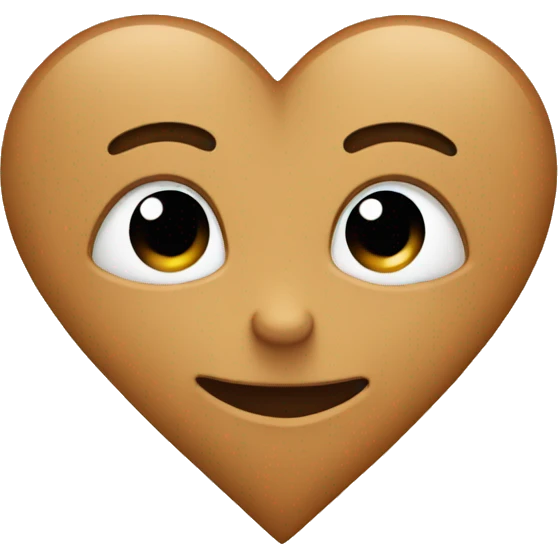 tan heart emoji
