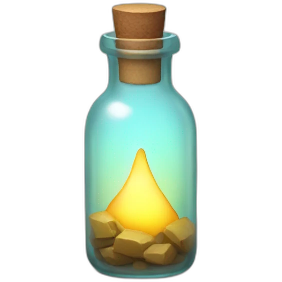 Lighting in a bottle emoji