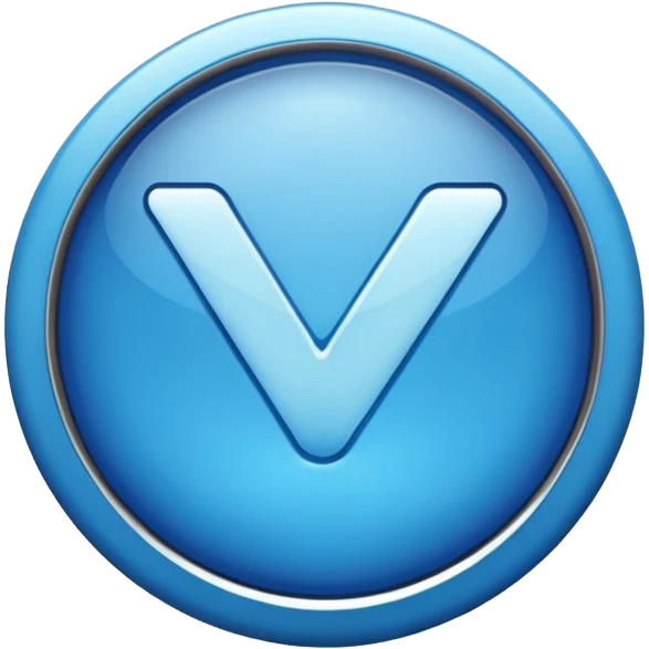 Blue verified button emoji