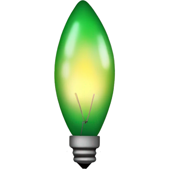 Christmas light emoji