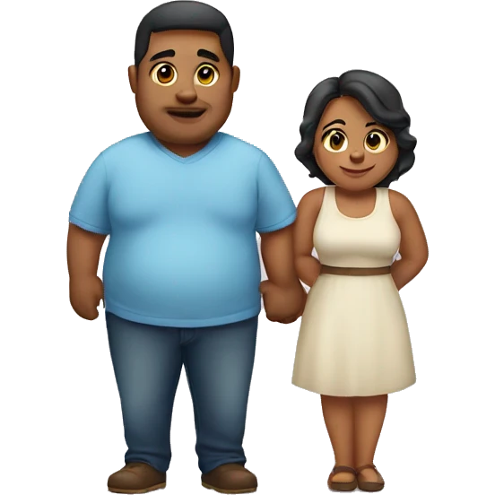 Chubby couple  emoji