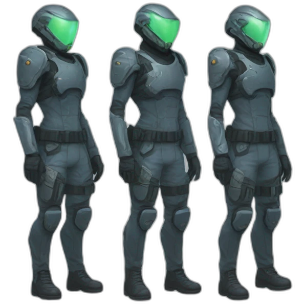 futuristic Phantom squad Infiltration armored pants ghost effect emoji