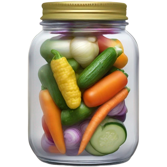 pickeled vegetables in a jar emoji