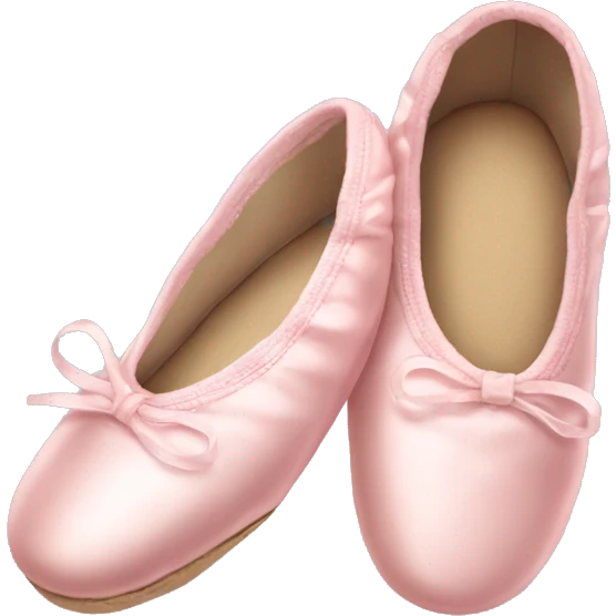 Pale pink ballet shoes emoji
