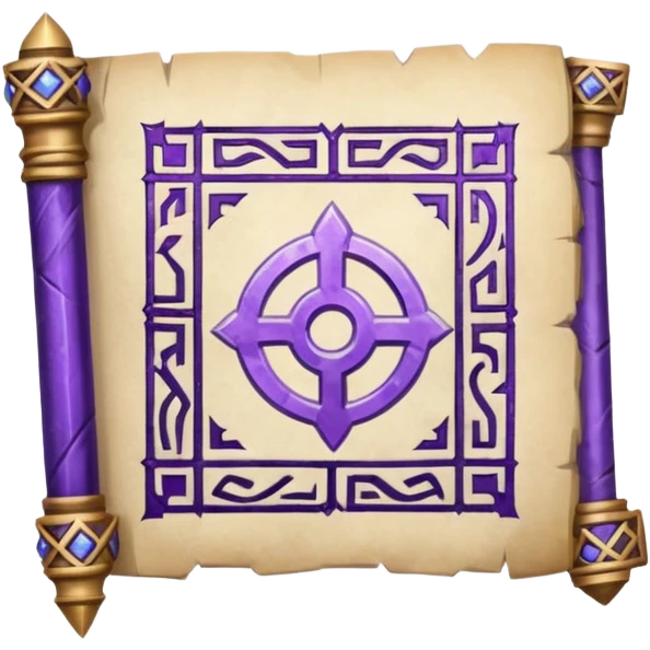 glitter purple Runic Manuscript emoji