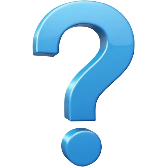 signo de interrogacion azul  emoji