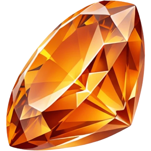 crystal orange gem emoji