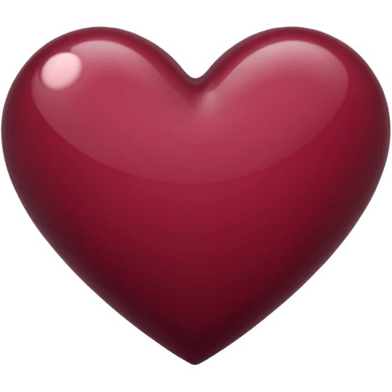 Bordeaux colored heart emoji