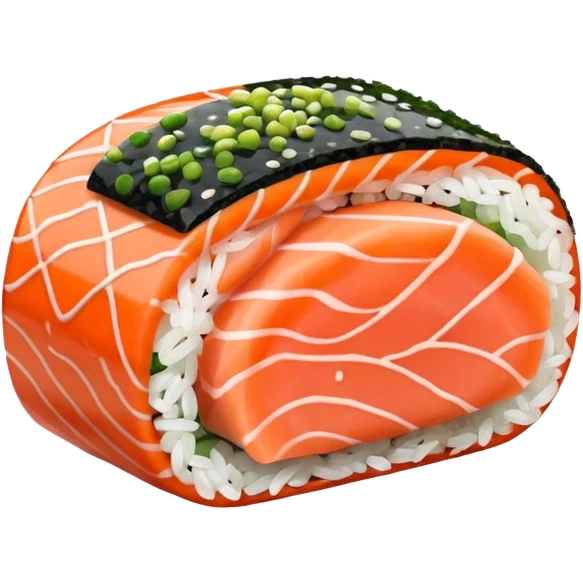 one single sushi roll slice emoji