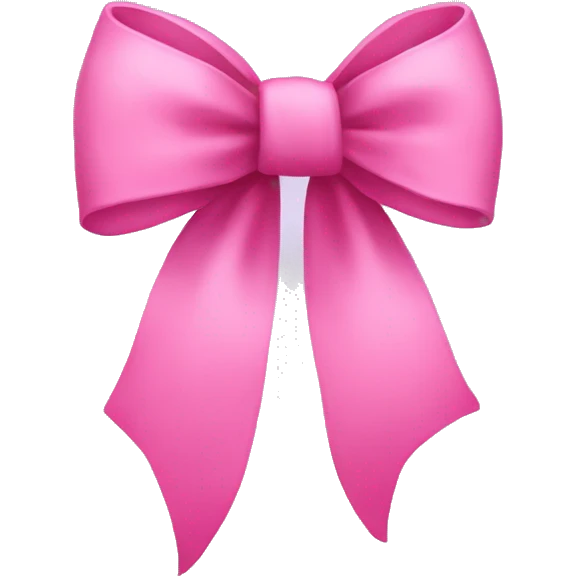 Pink bow emoji