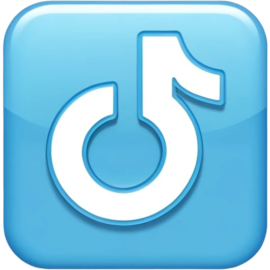 Badge bleu tiktok emoji