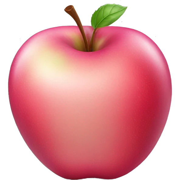 Pink apple emoji