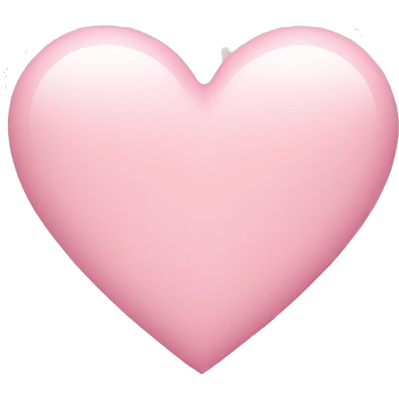 Light pink heart emoji
