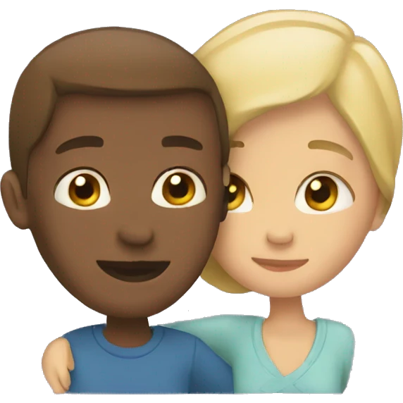 Couple hugging emoji