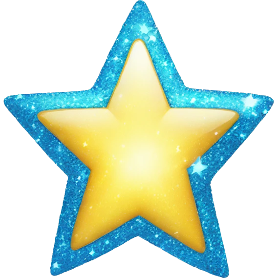 shiny blue star sparkle emoji