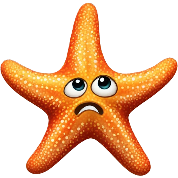 Angry starfish emoji