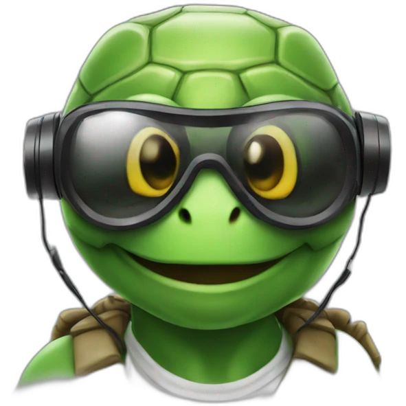 dj turtle emoji