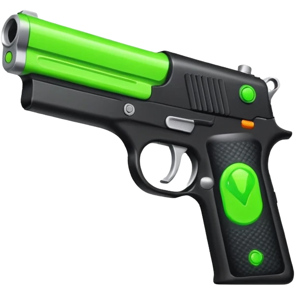  shooter game with this color 9654F4  and neon green emoji