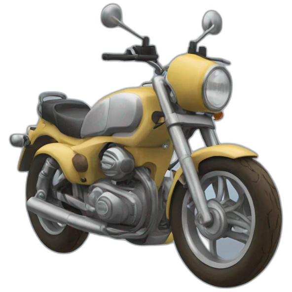ハリネズミ　バイク emoji
