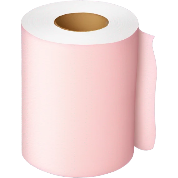Light-pink roll of toilet paper  emoji