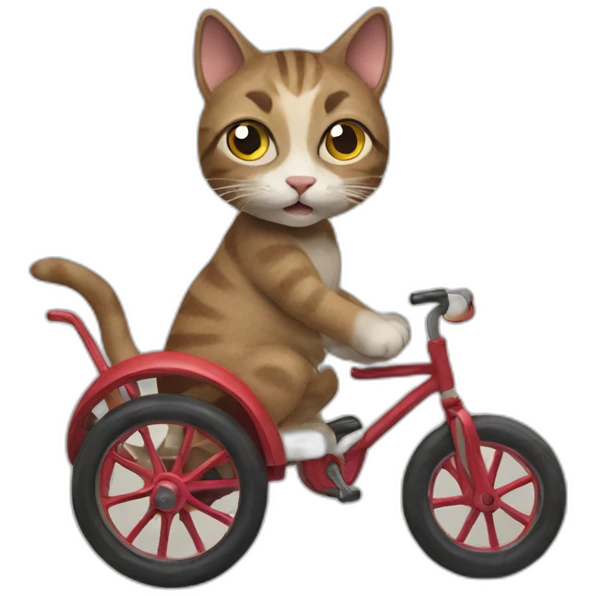 cat-riding-a-tricycle emoji