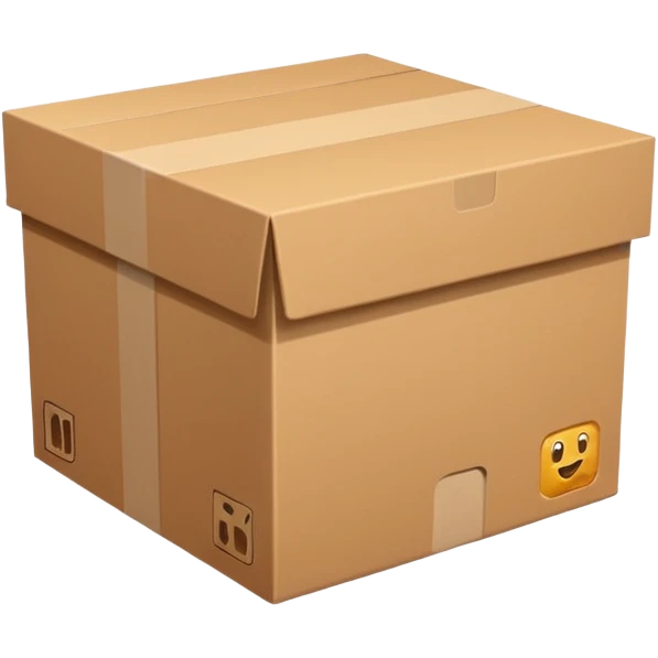 Flat box emoji
