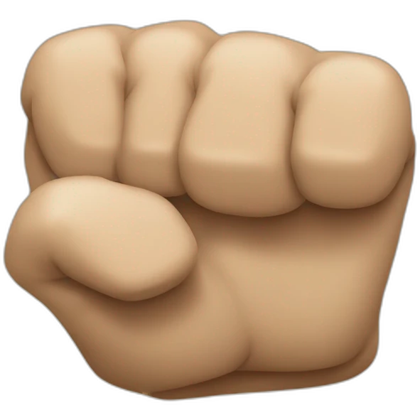 Create an emoji with two fists across the cheeks emoji