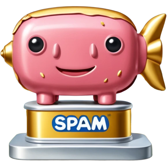  SPAM meat jeff koons style sculpture art french landscape  emoji