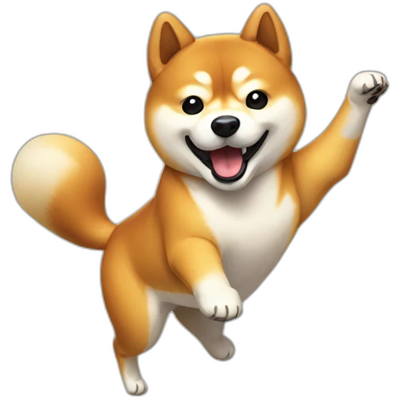 dancing shiba-dog emoji