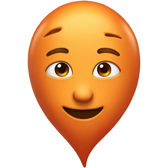 Orange heart emoji