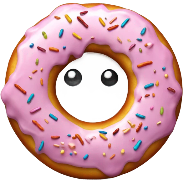 Disappointed donut emoji
