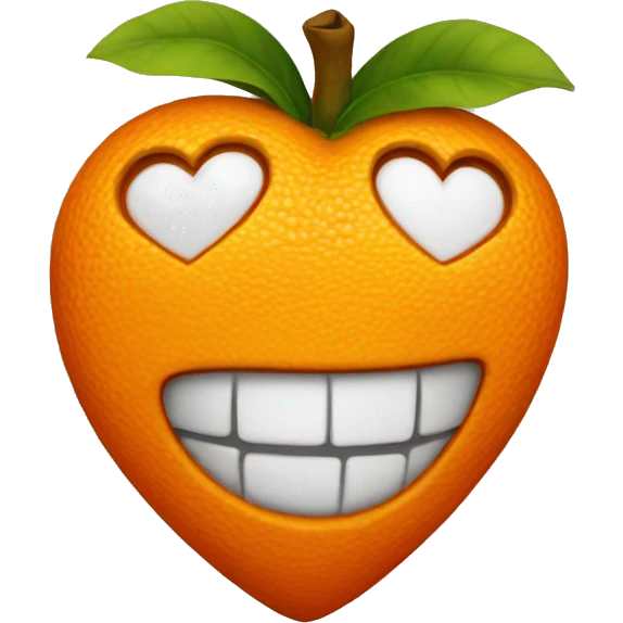 Orange heart emoji