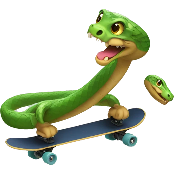 Snake skating emoji