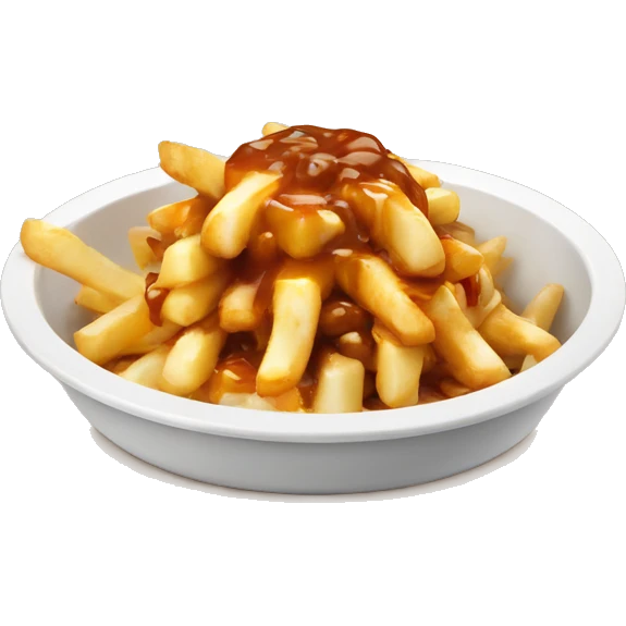 Poutine qui mange une poutine emoji