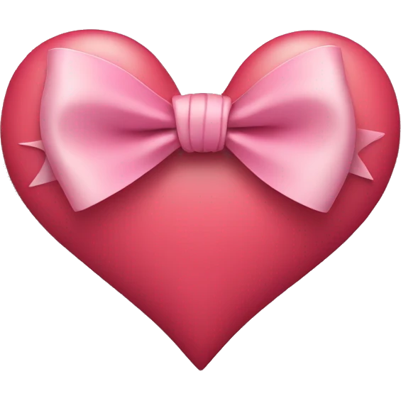 Heart with a bow emoji