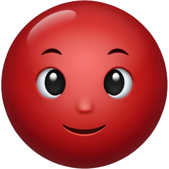 Dark Red point without face emoji
