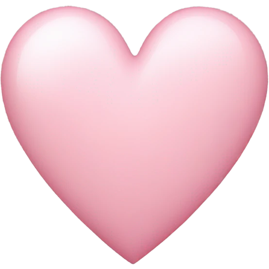 Light pink heart  emoji