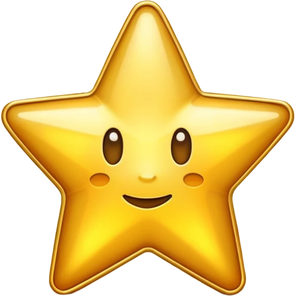 Star in text style emoji