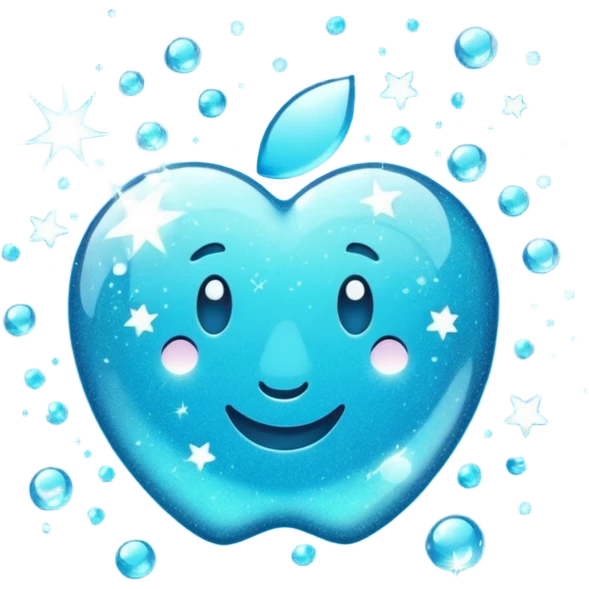 Glitter cian dream emoji