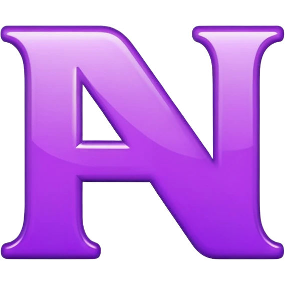 letter n purple emoji
