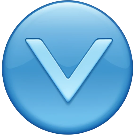 Blue tick mark emoji