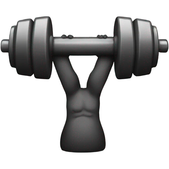 Dumbbell crying emoji