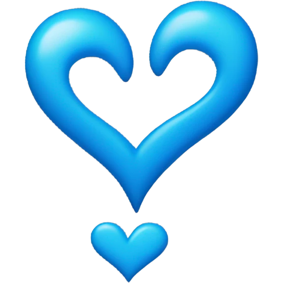 Two blue hearts  emoji