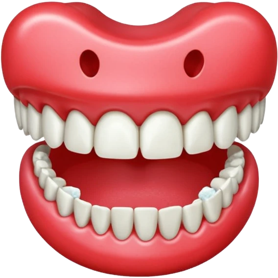 Chewed gum with a broken tooth embedded inside. emoji