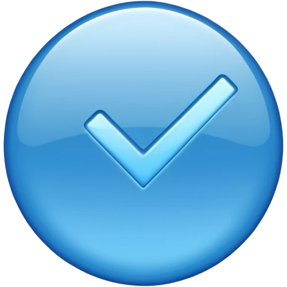 Tiktok Mavi tik emoji