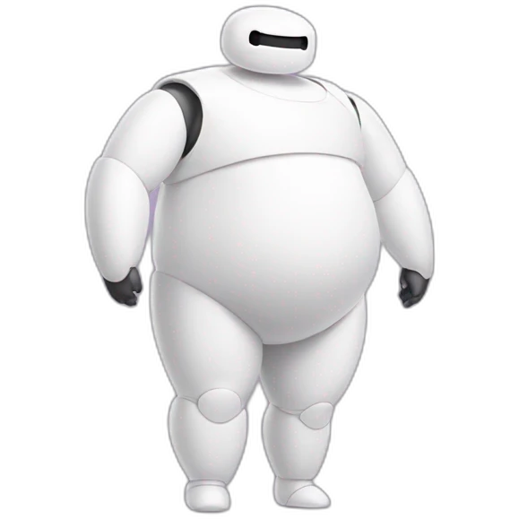 Baymax wearing ballerina outfit emoji