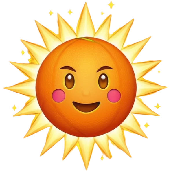 orange spark emoji