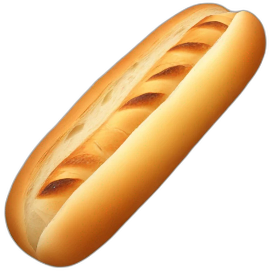 A baguette is an infinite symbol emoji